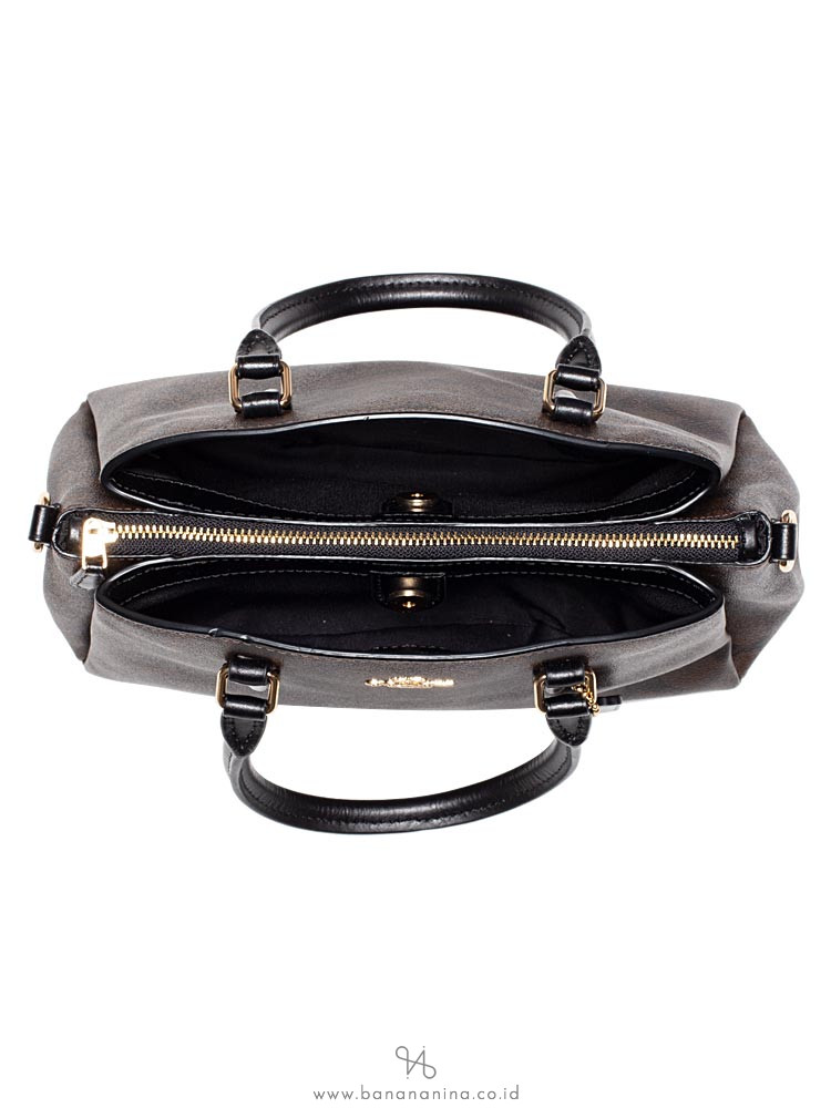 COACH 29434 Signature Mini Sage Carryall Brown Black