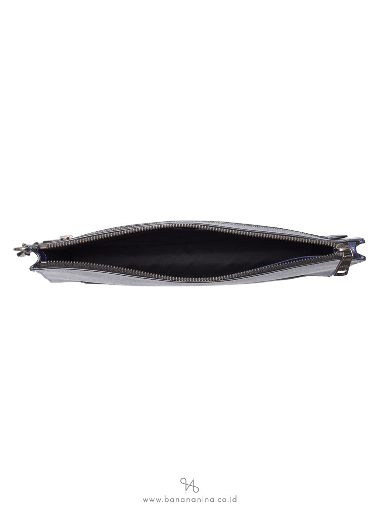 COACH Men 68154 Structured Top Zip Pouch Navy