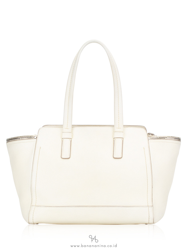 SALVATORE FERRAGAMO Arianna Zip Tote White