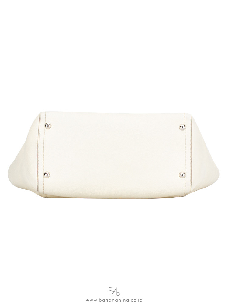 SALVATORE FERRAGAMO Arianna Zip Tote White