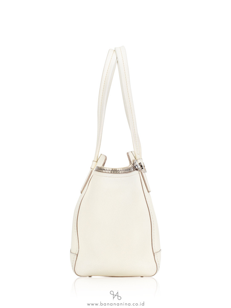SALVATORE FERRAGAMO Arianna Zip Tote White