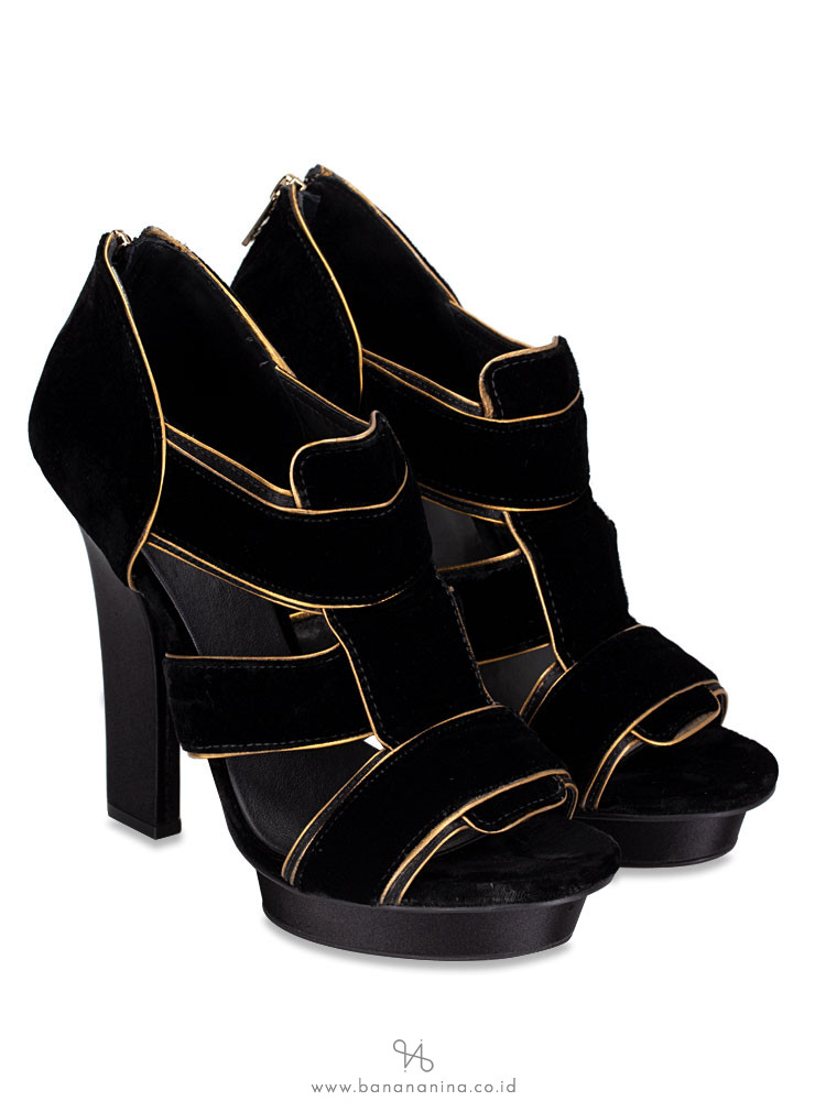 TORY BURCH Carsonie Velvet Pump Black Sz 10