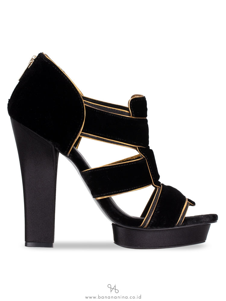 TORY BURCH Carsonie Velvet Pump Black Sz 10