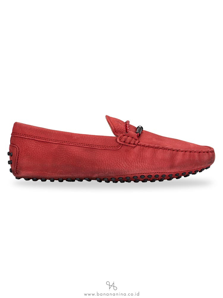 TOD'S Men Morsetto Club New Gommini Loafer Red Sz 8