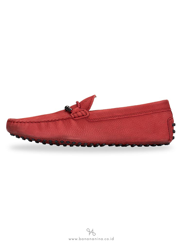 TOD'S Men Morsetto Club New Gommini Loafer Red Sz 8