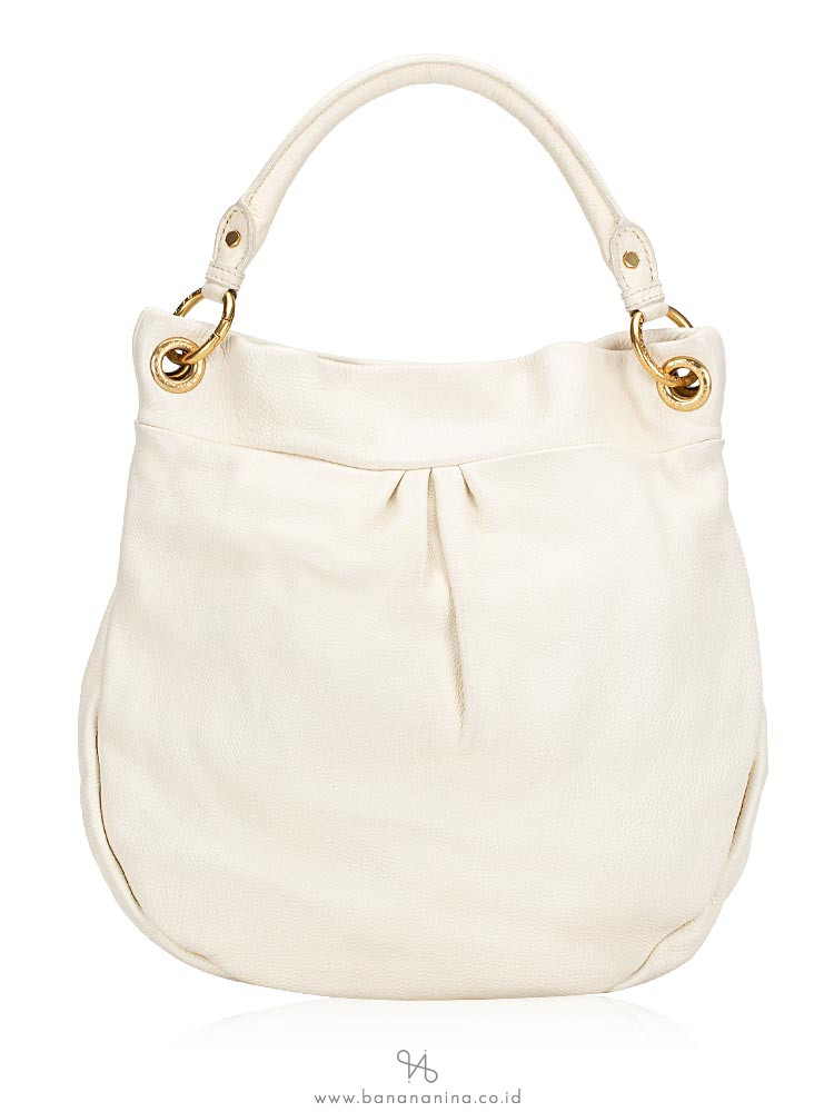 MARC JACOBS Classic Q Hillier Hobo Broken White