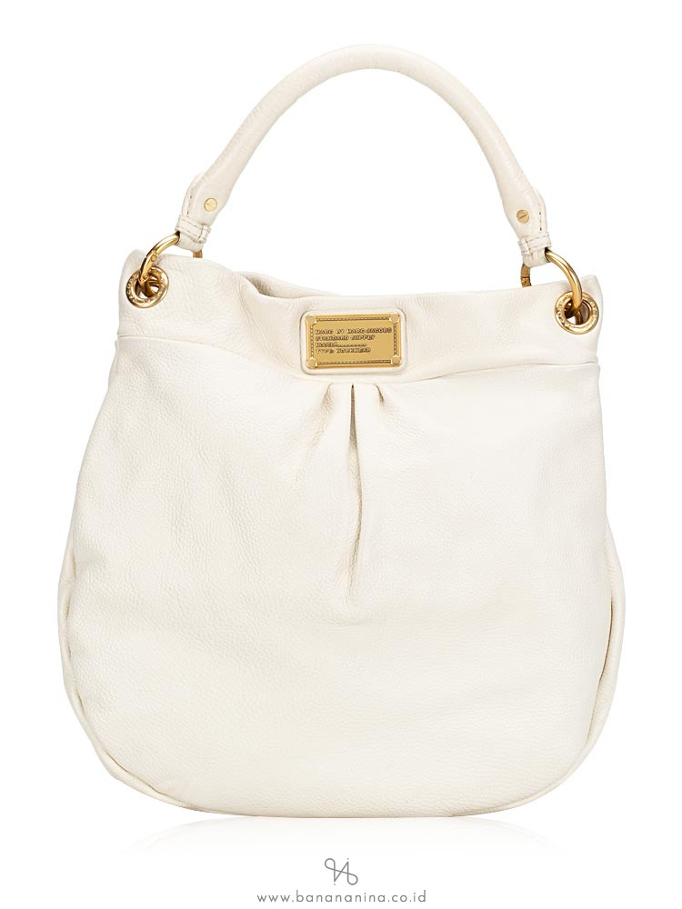 MARC JACOBS Classic Q Hillier Hobo Broken White