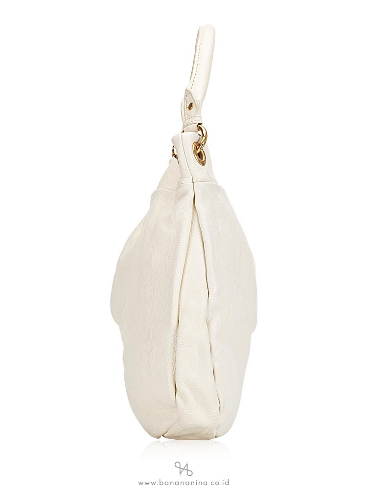 MARC JACOBS Classic Q Hillier Hobo Broken White