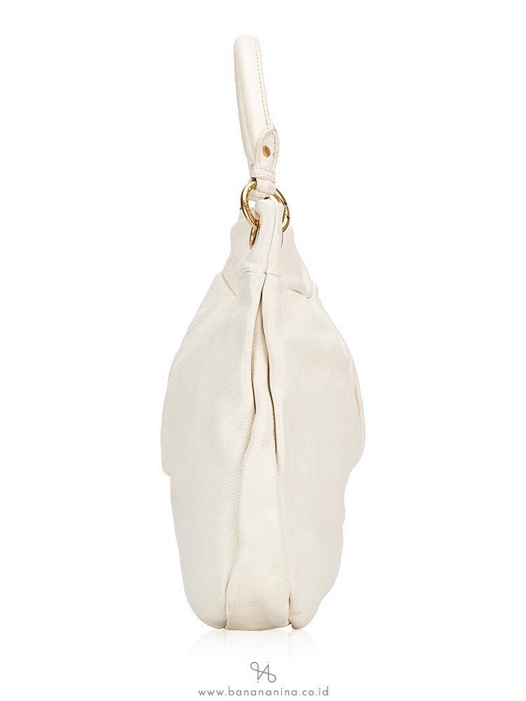 MARC JACOBS Classic Q Hillier Hobo Broken White