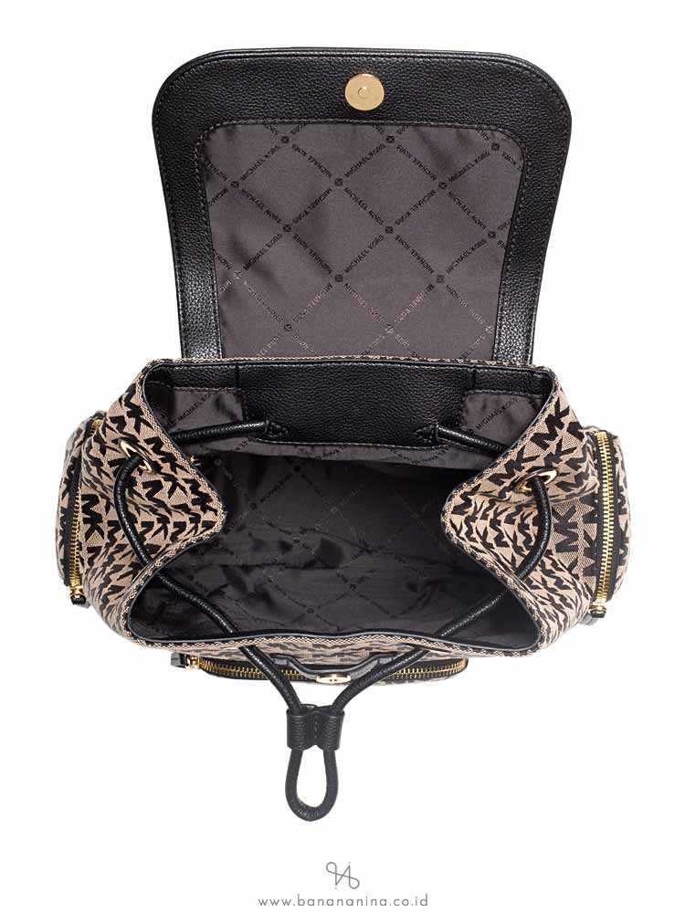 michael kors abbey black backpack