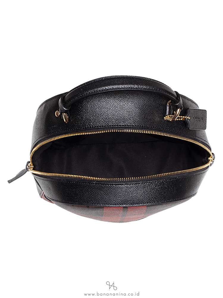 Coach 80056 Signature Field Plaid Jordyn Backpack Black ...