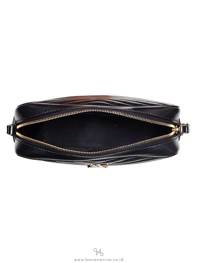 Ysl Matelasse Monogram Lou Camera Bag Black