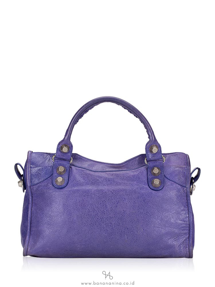 BALENCIAGA Silver Giant 21 City Bleu Lavande