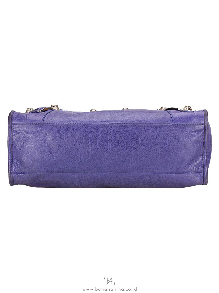 BALENCIAGA Silver Giant 21 City Bleu Lavande
