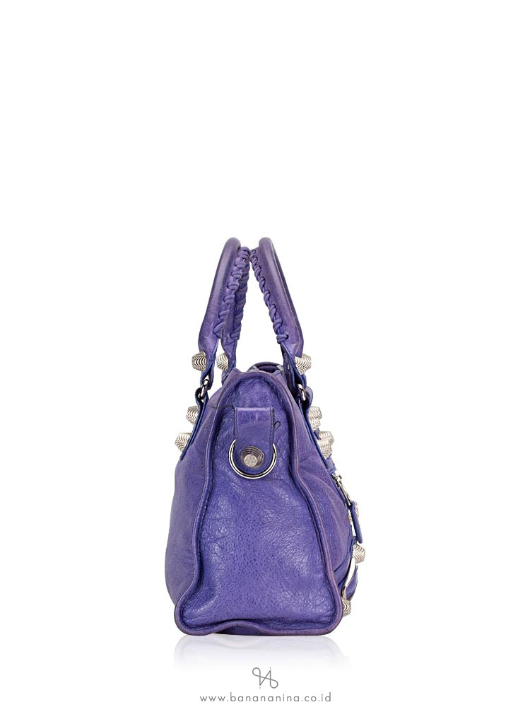BALENCIAGA Silver Giant 21 City Bleu Lavande