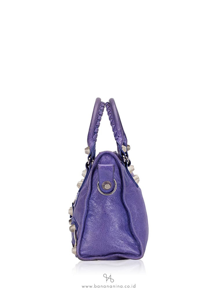 BALENCIAGA Silver Giant 21 City Bleu Lavande