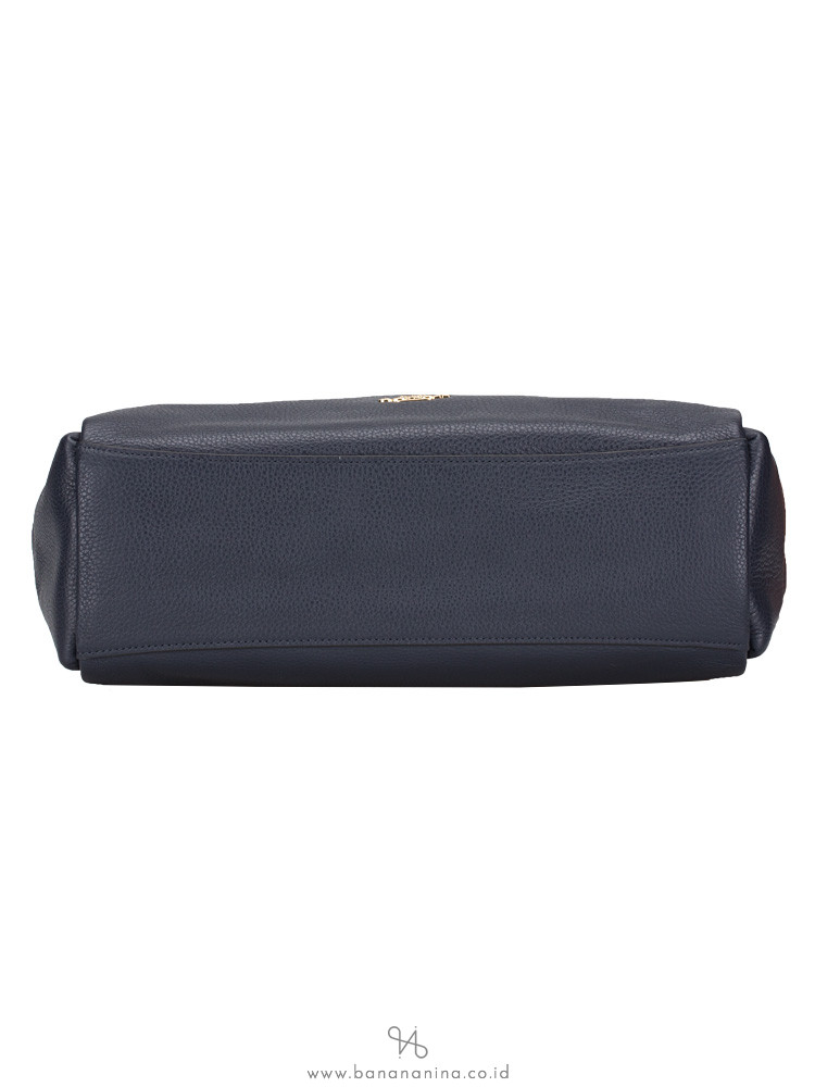 COACH 28966 Pebbled Leather Mia Shoulder Bag Navy