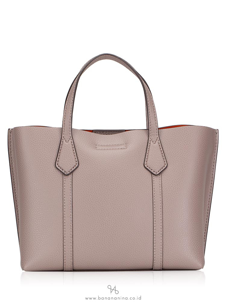 TORY BURCH Perry Small Triple Compartment Tote Gray Heron