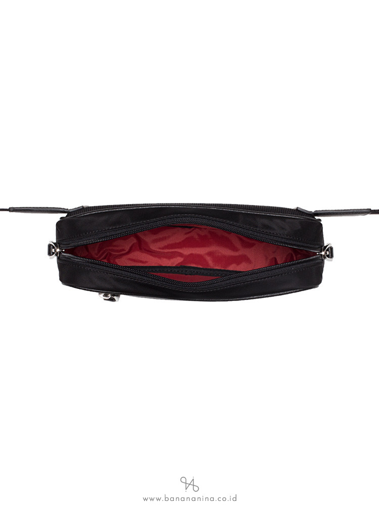 BALLY Twister Nylon Belt Bag Black