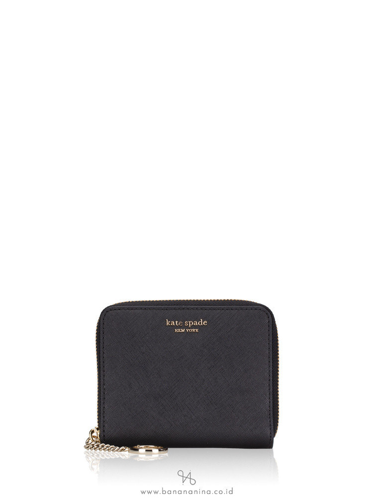 KATE SPADE Cameron Small Slim Continental Wallet Black