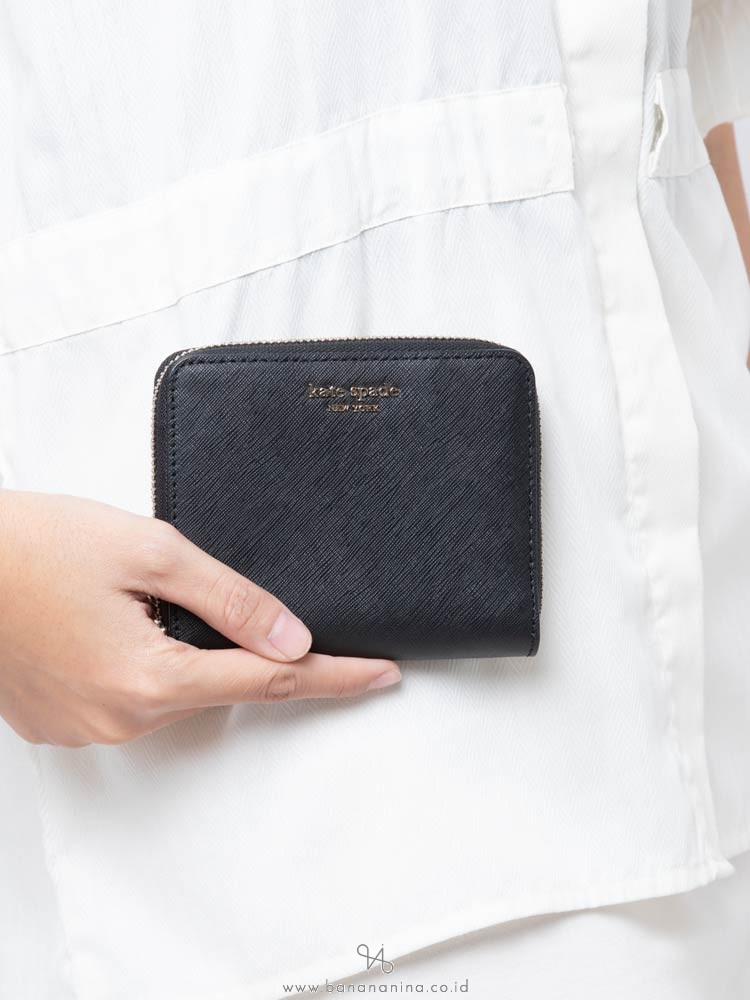KATE SPADE Cameron Small Slim Continental Wallet Black