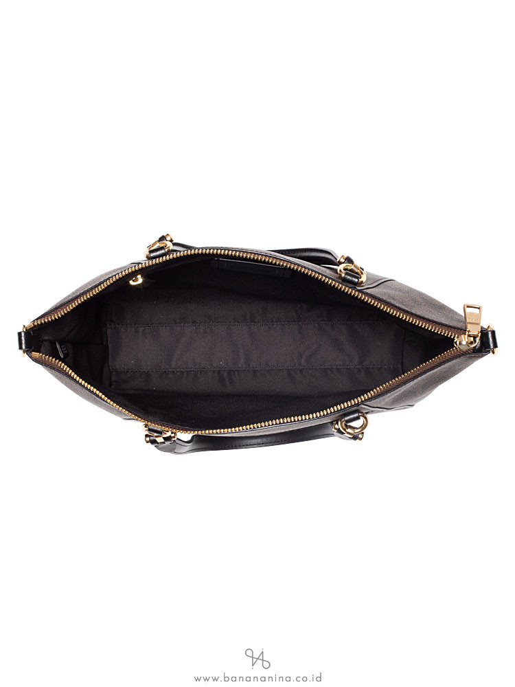 COACH 79998 Signature Prairie Satchel Brown Black Multi