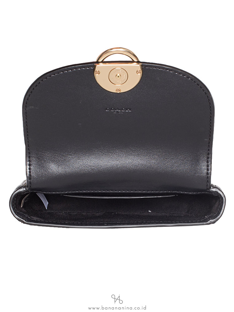 COACH 88007 Signature Jade Mini Belt Bag Brown Black