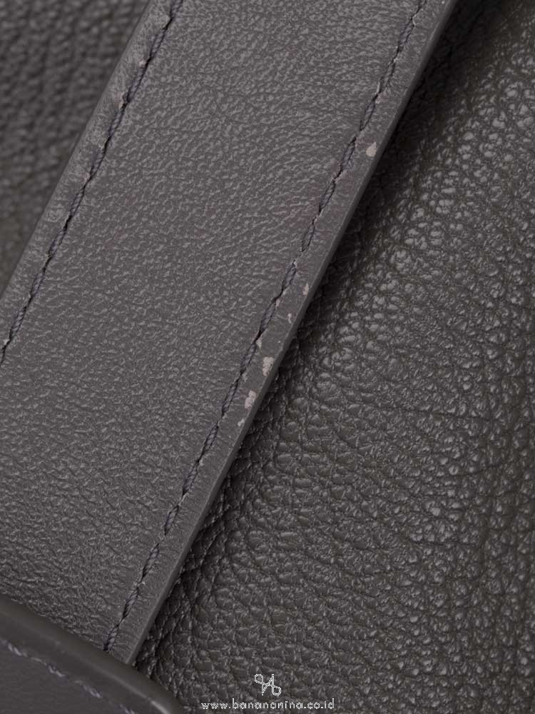 BALENCIAGA Silver Metallic Edge City Gris Acier
