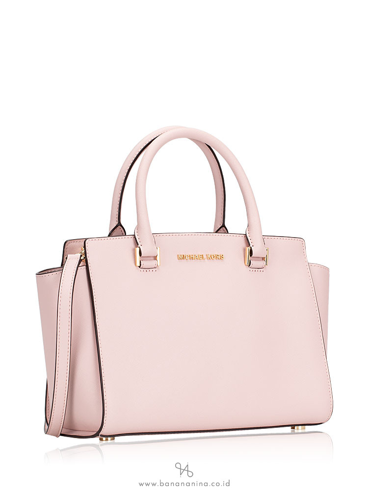 MICHAEL KORS Selma Saffiano Medium Satchel Blossom