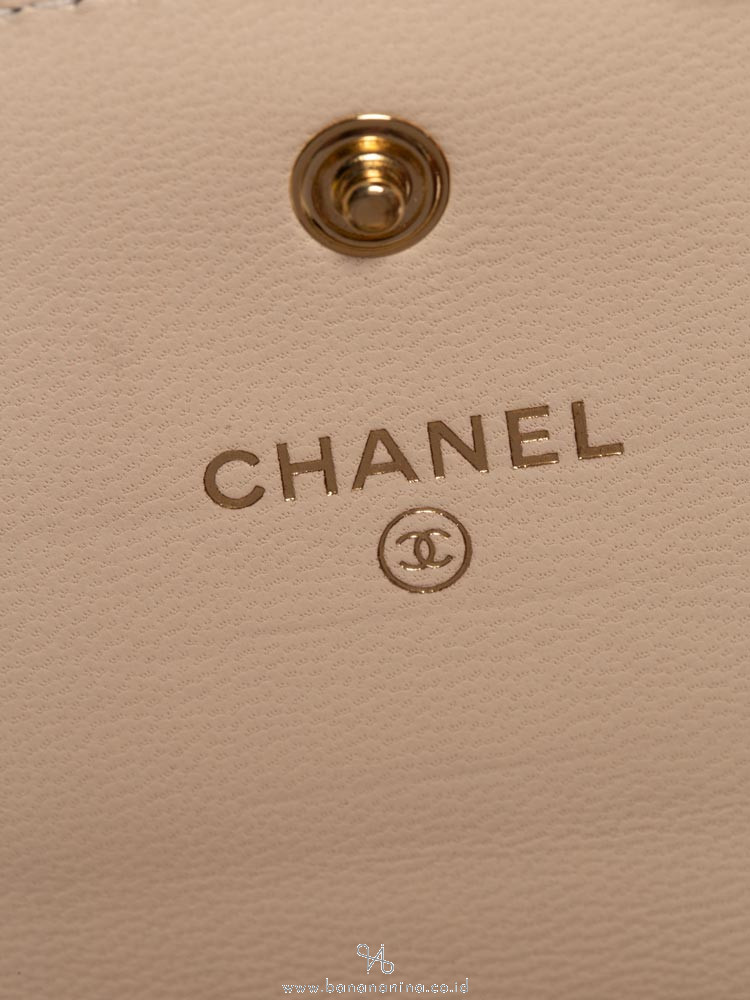 CHANEL 19 Long Flap Wallet Beige