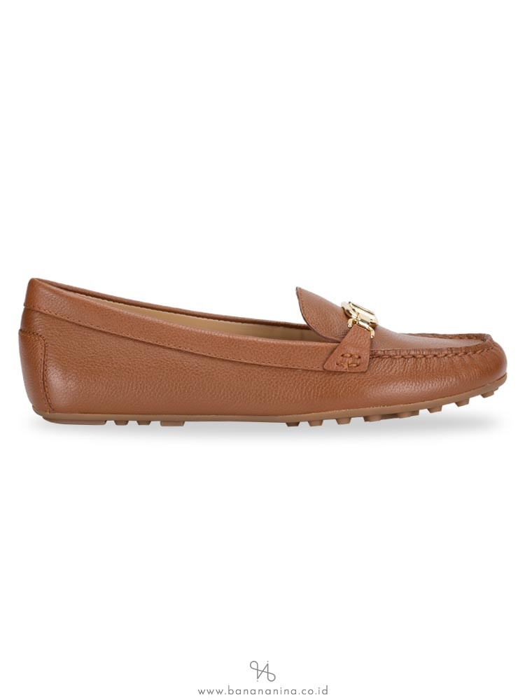 MICHAEL KORS Grier Moc Leather Loafer Luggage Sz 7.5