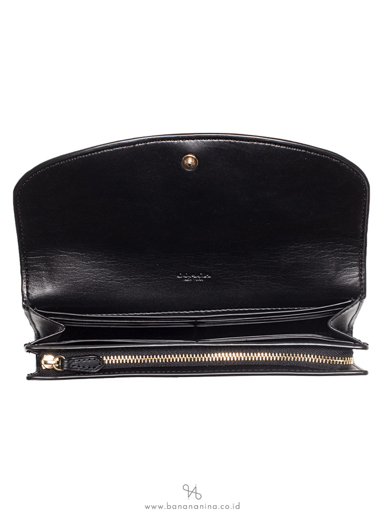 COACH 54022 Signature Leather Slim Envelope Wallet Brown Black