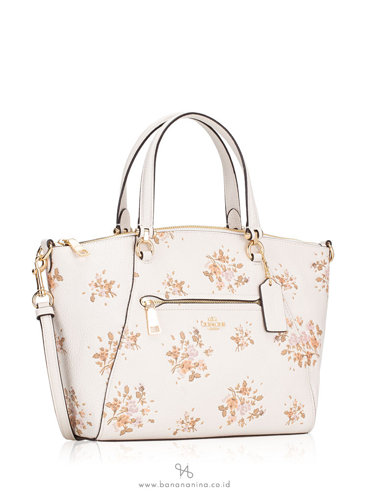 COACH 91603 Rose Bouquet Print Prairie Satchel Chalk Multi