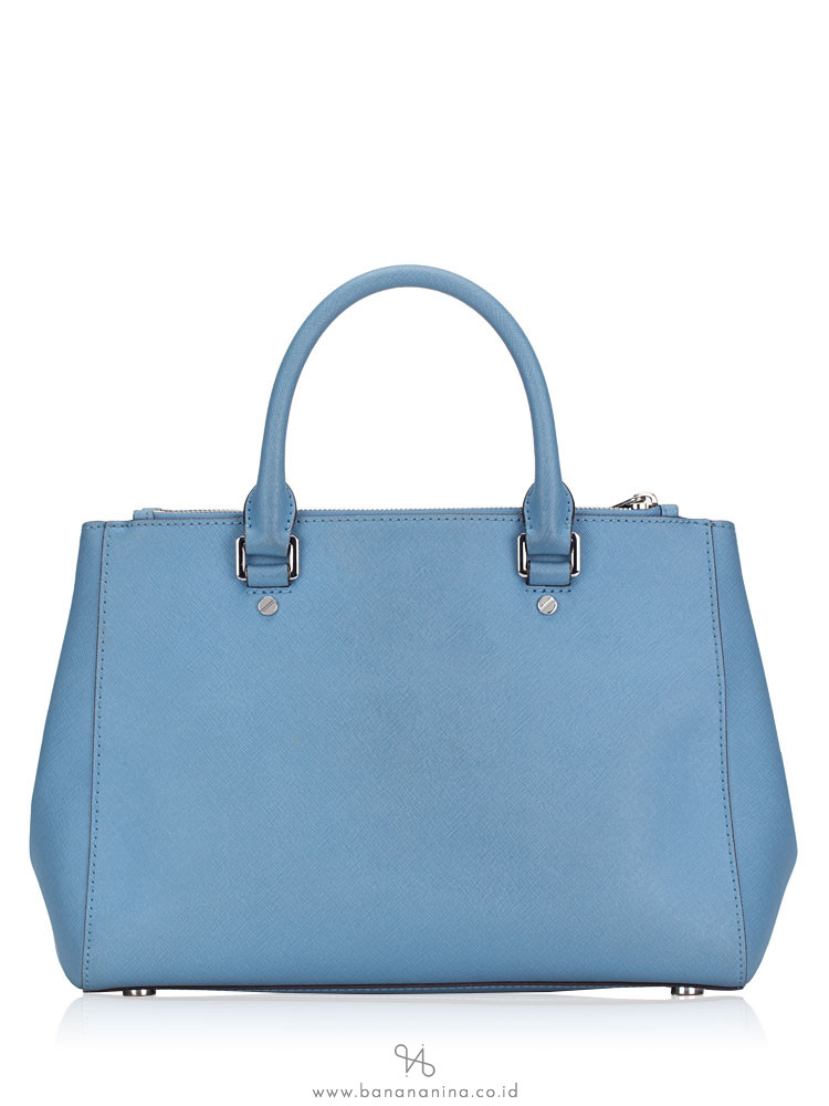 MICHAEL KORS Sutton Medium Satchel Pale Blue