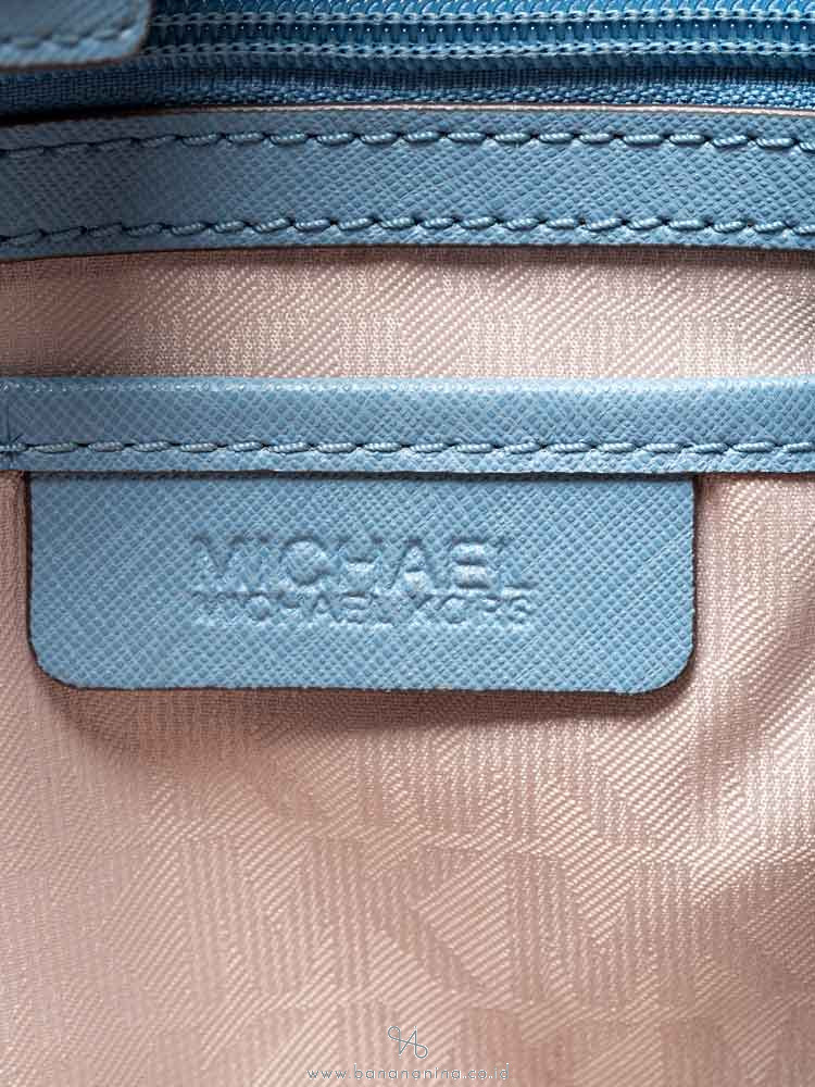 MICHAEL KORS Sutton Medium Satchel Pale Blue