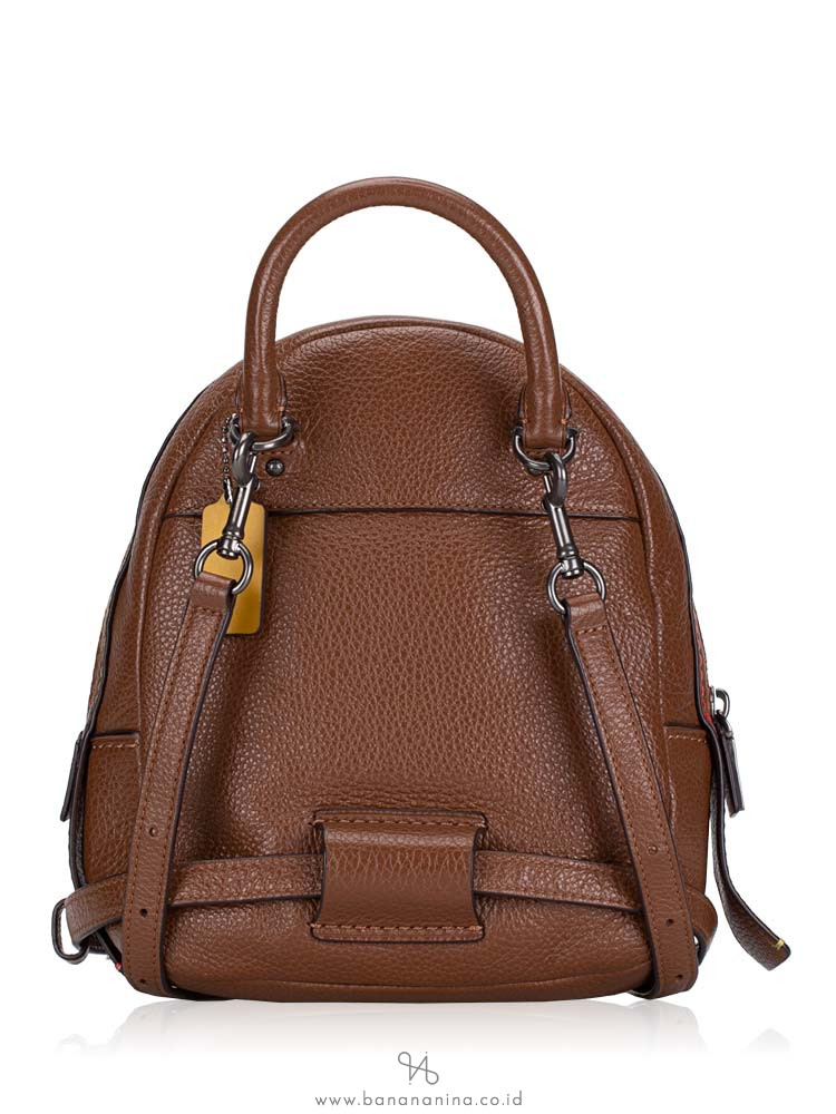 coach andi backpack with rainbow stitching