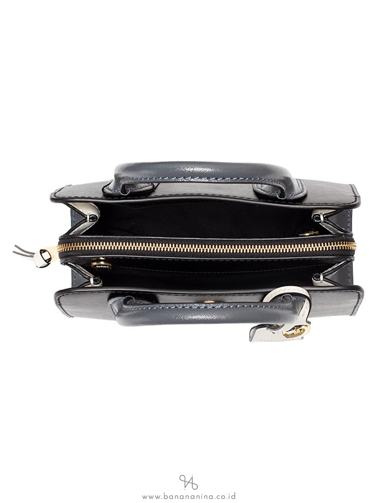 MARC JACOBS Little Big Shot Satchel Black Grey Multi