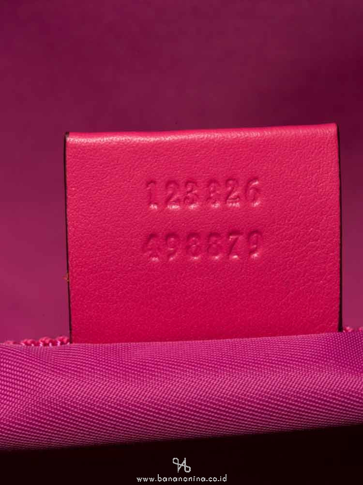 GUCCI Supreme Rose Bud Print Diaper Bag Beige Pink
