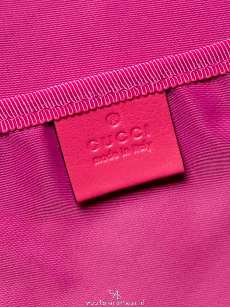 GUCCI Supreme Rose Bud Print Diaper Bag Beige Pink