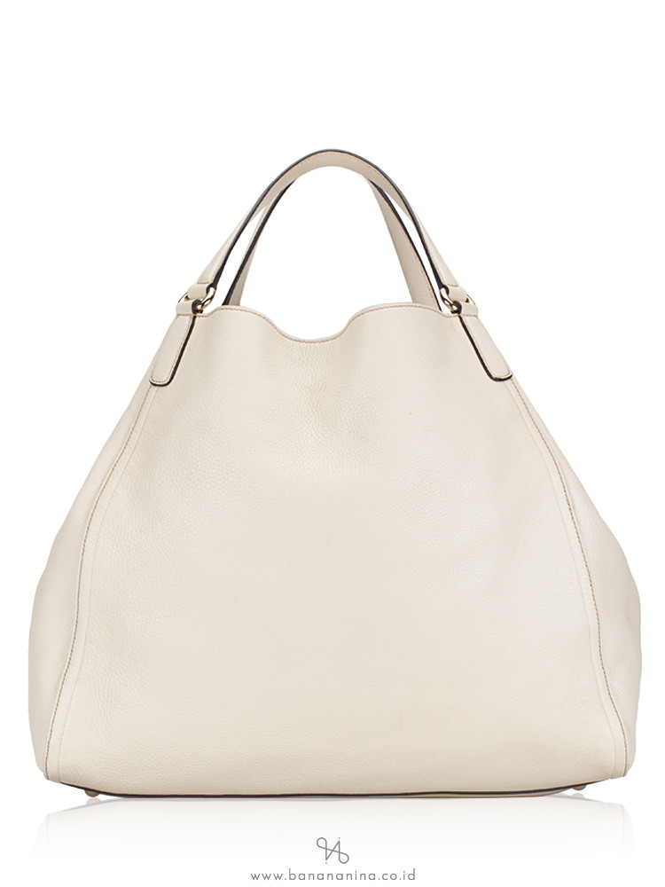 GUCCI Large Soho Shoulder Bag Off White