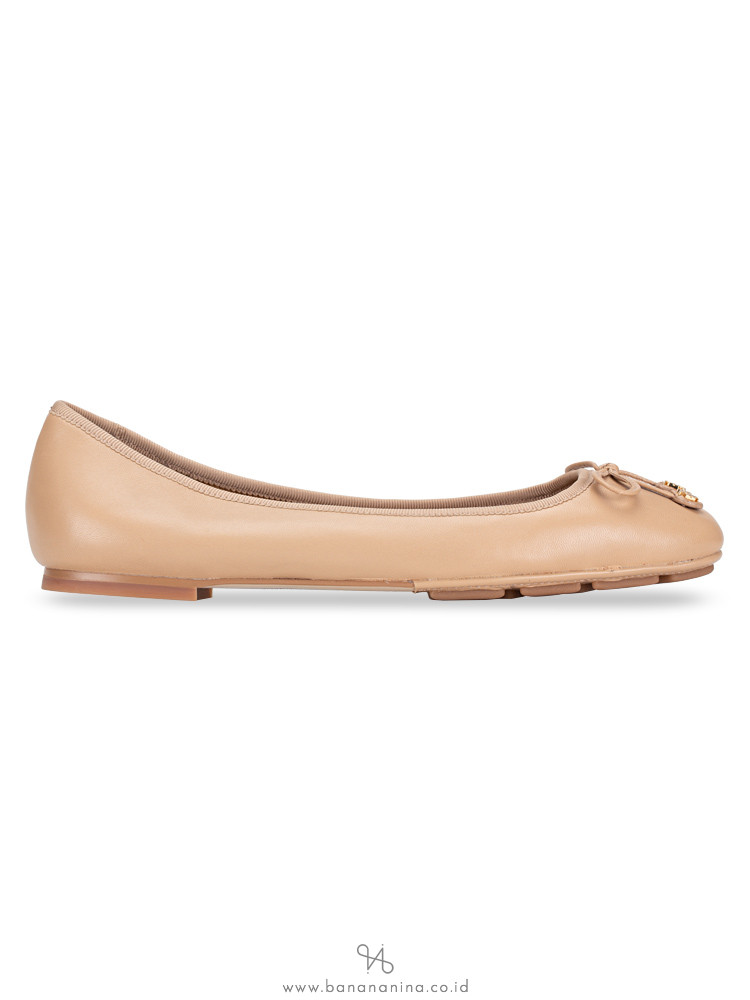 TORY BURCH Laila Driver Leather Flats Tory Beige Sz 7