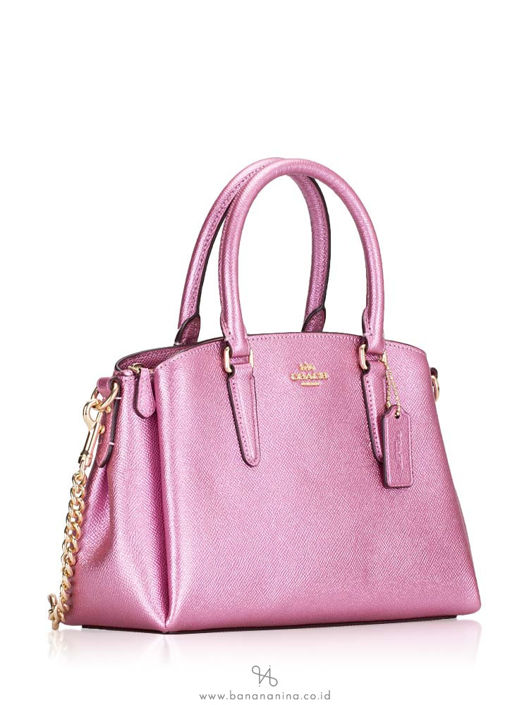 COACH 29665 Leather Mini Sage Metallic Tulip