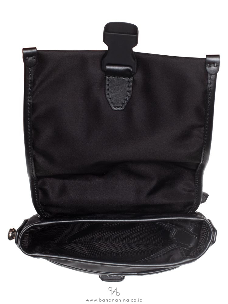 BALLY Men Dillons Nylon Waist Pouch Black