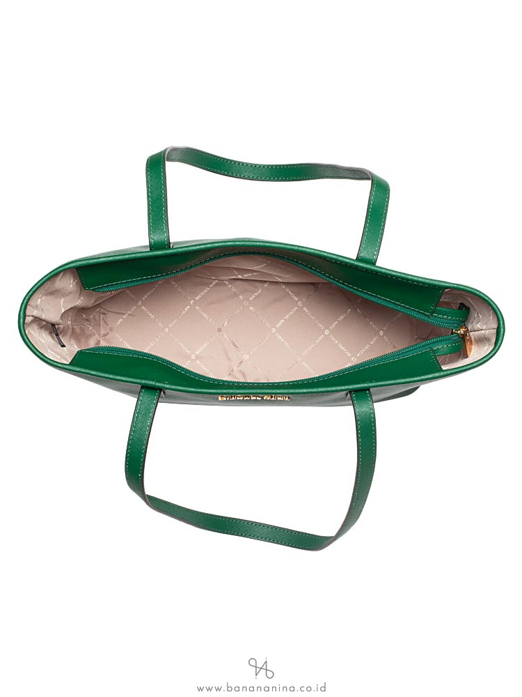 MICHAEL KORS Jet Set Travel Medium Top Zip Tote Jewel Green