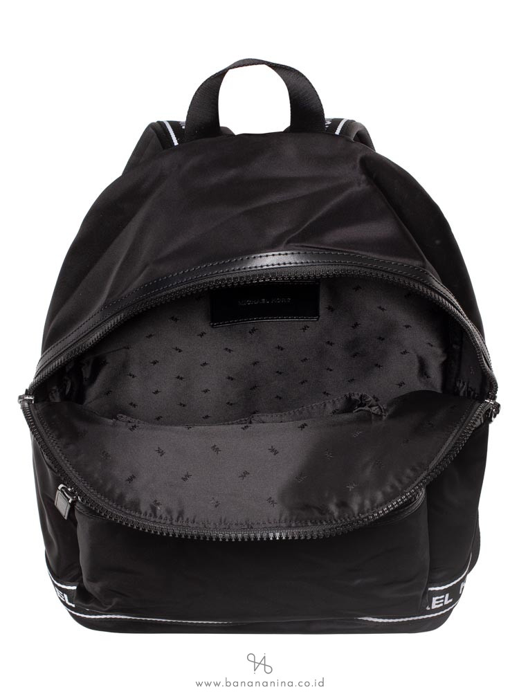 MICHAEL KORS Men Kent Nylon Backpack Black White