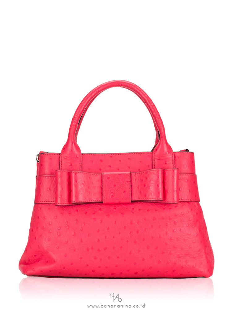 KATE SPADE Charm City Ostrich Provence Satchel Desert Rose