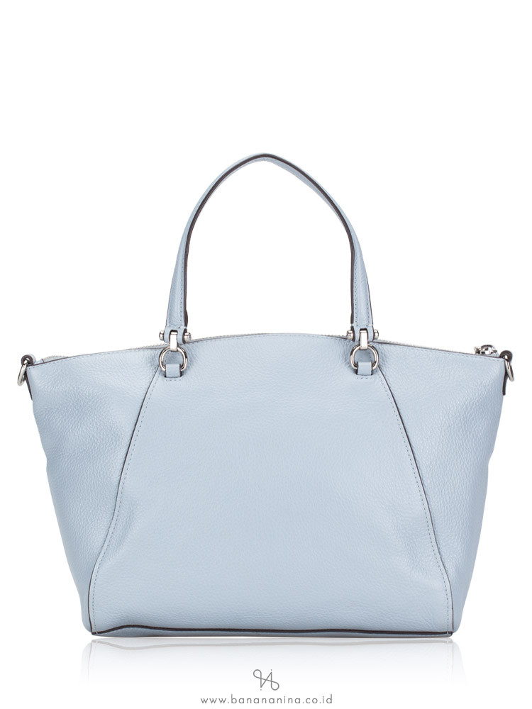 COACH 79997 Pebble Leather Prairie Satchel Pale Blue