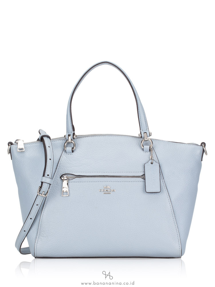 COACH 79997 Pebble Leather Prairie Satchel Pale Blue