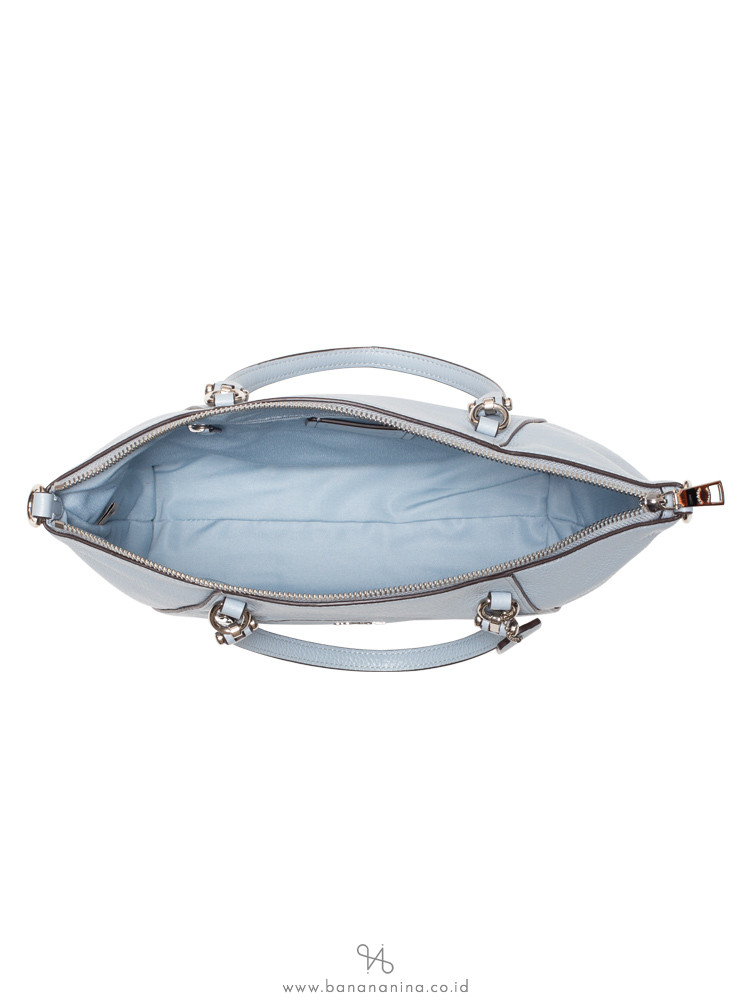 COACH 79997 Pebble Leather Prairie Satchel Pale Blue