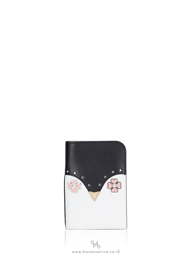 KATE SPADE Frosty Passport Holder Black